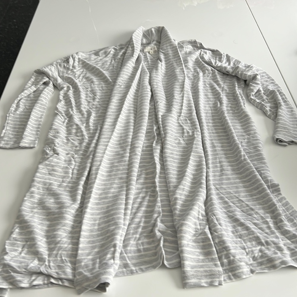 COPY - Lou and grey striped open cardigan